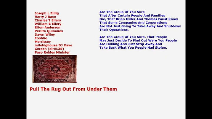 Pull the rug out from under someone là gì năm 2024