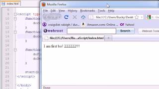 Famous Beginner JavaScript Tutorial   10   Calling a Function From Another Function Profile