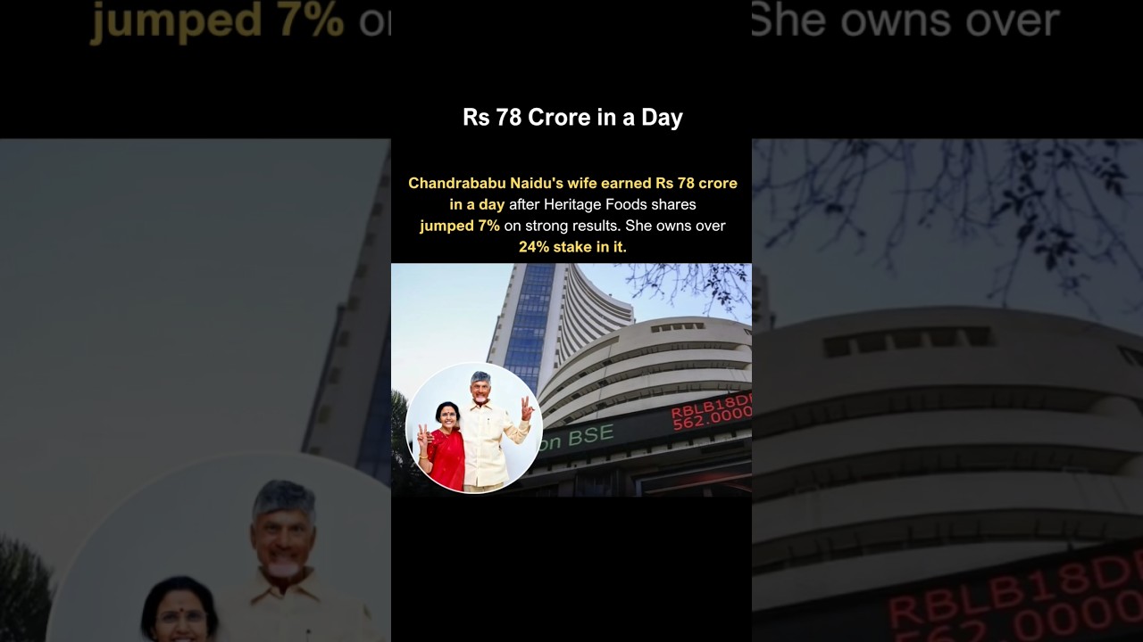 This Politician's Wife Earned Rs 78 Crore in a Day!