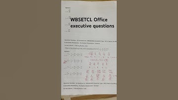 WBSEDCL Office executive 2021#wbsetcl #wbsedcl #wbpsc #wbcs #ssc #tricks #viral #trending #shorts