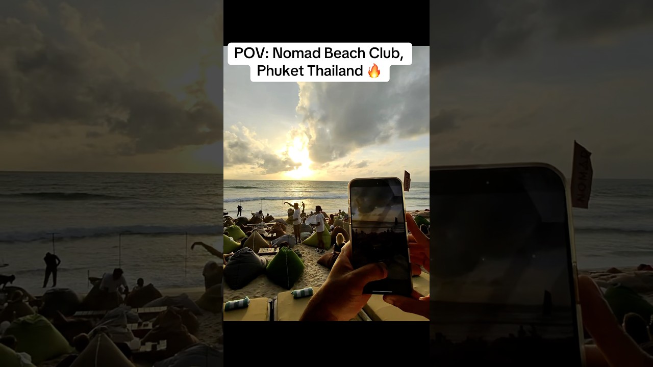 Nomad Beach Club,Phuket food, views,vibes 