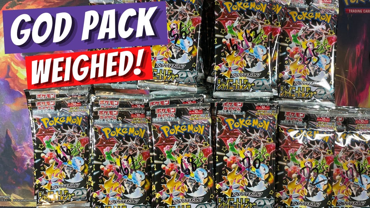 We weighed 200 packs of Pokemon Shiny Treasure EX (Paldea Fates) and the  result is...