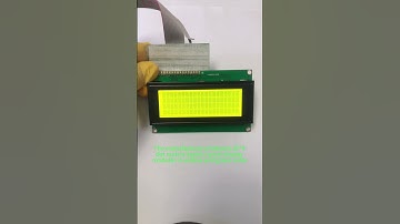 2004 Character dot matrix LCD module, yellow and green. #display