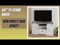 REVIEW (2026): 65" TV Stand White. Features