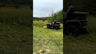 Flail mower 120 ATV doing its magic 🌿 #rammy #rammyatv #atvmower