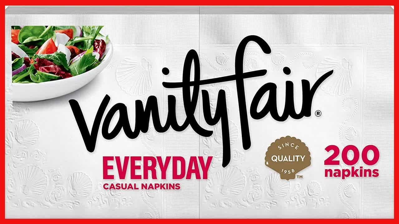 Vanity Fair Everyday Napkins, 200 Count (Packaging Design May Vary)