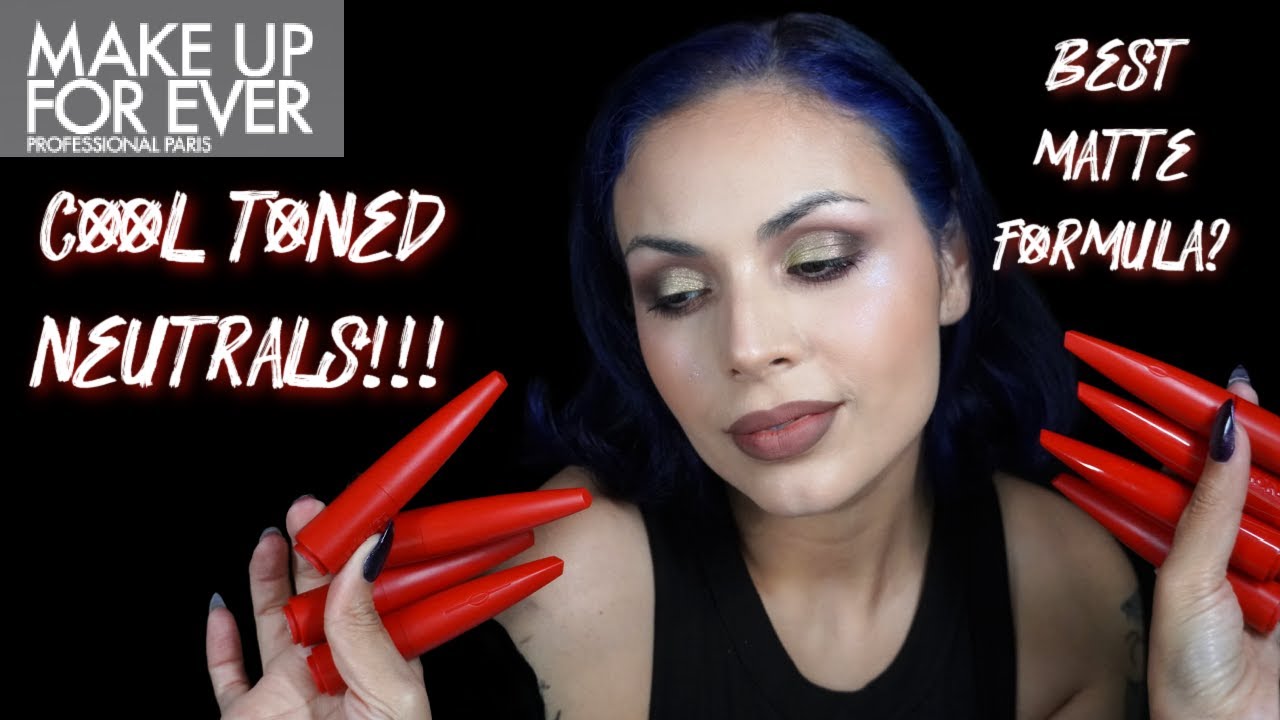 MAKE UP FOR EVER Rouge Artist For Ever Satin & Matte Lipstick swatches