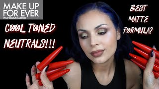 MAKE UP FOR EVER Rouge Artist For Ever Satin & Matte Lipstick swatches