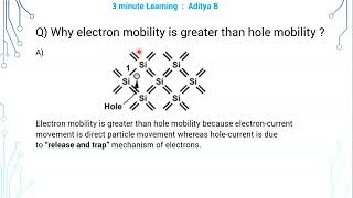 5 Why electron mobility is greater than hole mobility