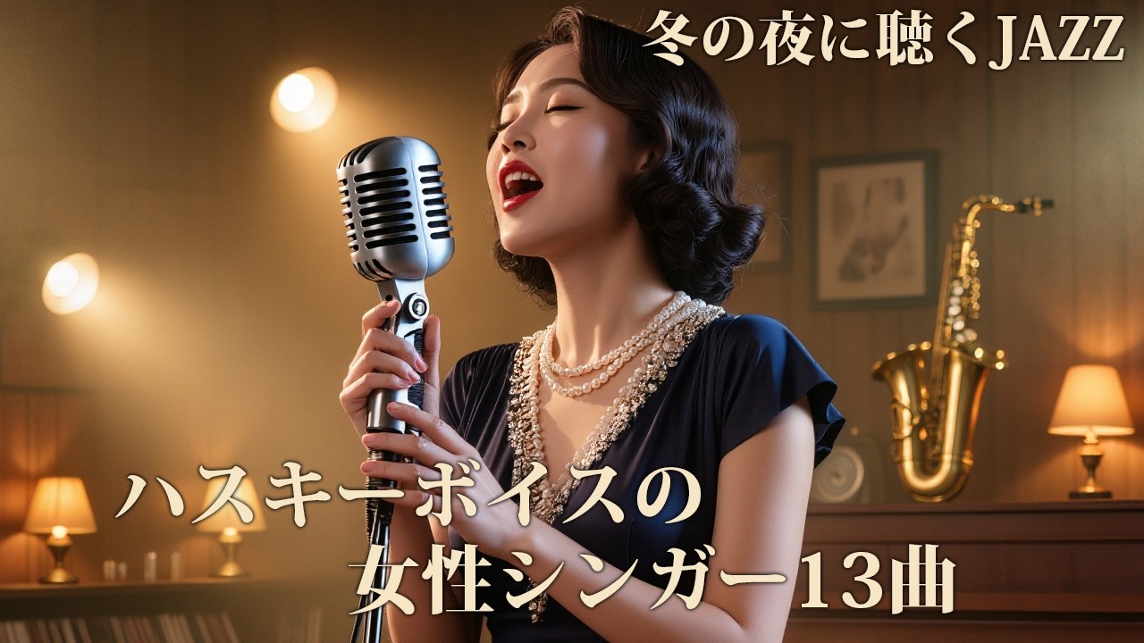 ❄️冬の夜に聴くロマンチック・ジャズ　１３曲｜ハスキーボイス女性シンガーの極上ボーカル【癒し・作業用・大人の夜】