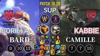 SB GorillA Bard vs SB Kabbie Camille Sup - KR Patch 10.20