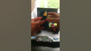 19.41 cube relay with 2x2, pyraminx, and skewb #skewb #pyraminx #speedcubing #cuberelay