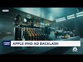 Apple faces backlash for iPad ad