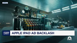 Apple faces backlash for iPad ad