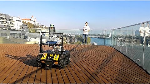 Husky A200 | Robot autonomously follows the mark