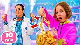 Giochi divertenti con gli esperimenti fai da te! Laboratorio giocoso con mamma e figlia