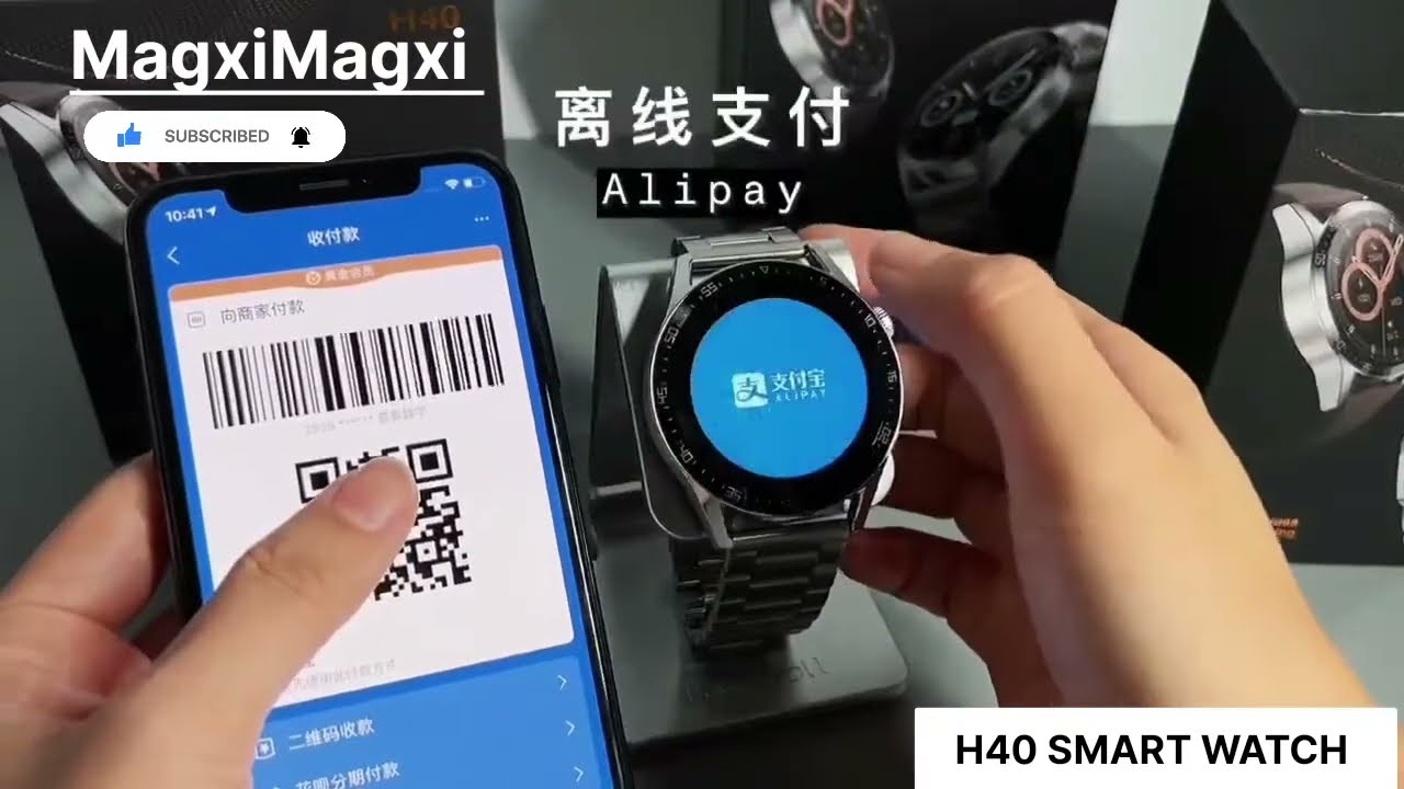 🇨🇳 MODEL: H40 SMART WATCH , NFC, IP68 WATERPROOF, WIRELESS CHARGING