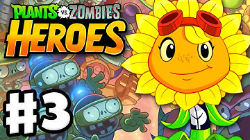 Plants vs. Zombies: Heroes - Gameplay Walkthrough Part 3 - Solar Flare Hero! (iOS, Android)