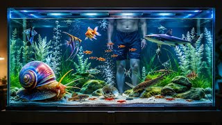 Snail, Tortoise, Shell, Tiger Shark, Gold fish in aquarium | SOJAG Fishing 2026