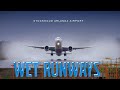 Arlanda Airport - wet runways!