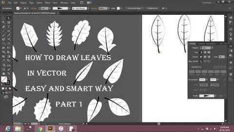 how to draw vector leaves | tutorial part-1