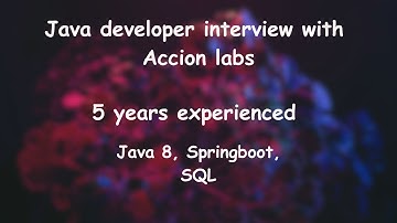 Java interview questions for experienced developer| 5 years experience | Selected