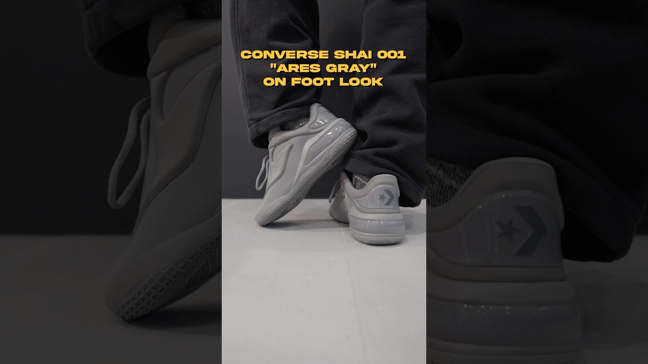 Converse SHAI 001 “Ares Gray” On Foot Look ? #converse 