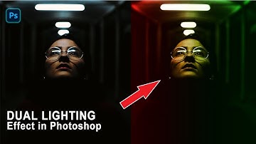 Dual lighting effect photoshop tutorial | Dual light effect in photoshop | photoshop tutorial 2024