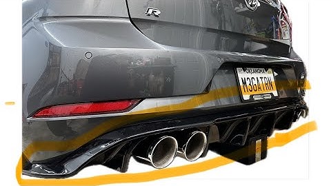 2024 REVIEW- ECS REAR DIFFUSER FOR THE MK7.5 GOLF R