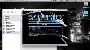 Kali Linux 1.1.0 64-bit, VirtualBox install in Mac OSX 10.10