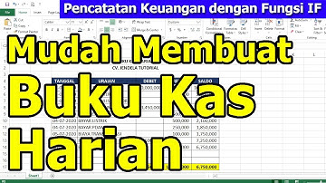 Membuat Buku Kas Harian di Microsoft Excel