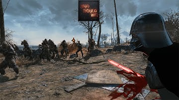 DARTH VADER vs Raider Ambush! - Who Would Win  (Fallout 4 Modded Battles)