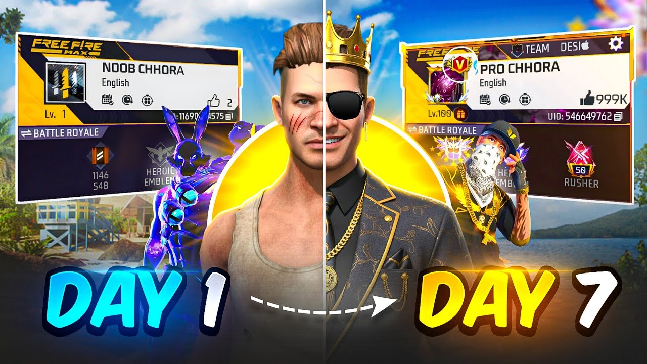 Turning ₹1 Noob ID into ₹10,00,000 PRO ID in Just 7 Days 