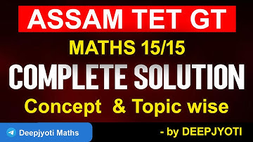 Assam TET Maths Question Paper 2025 | Assam TET GT Maths Answer Key | Assam TET 2025