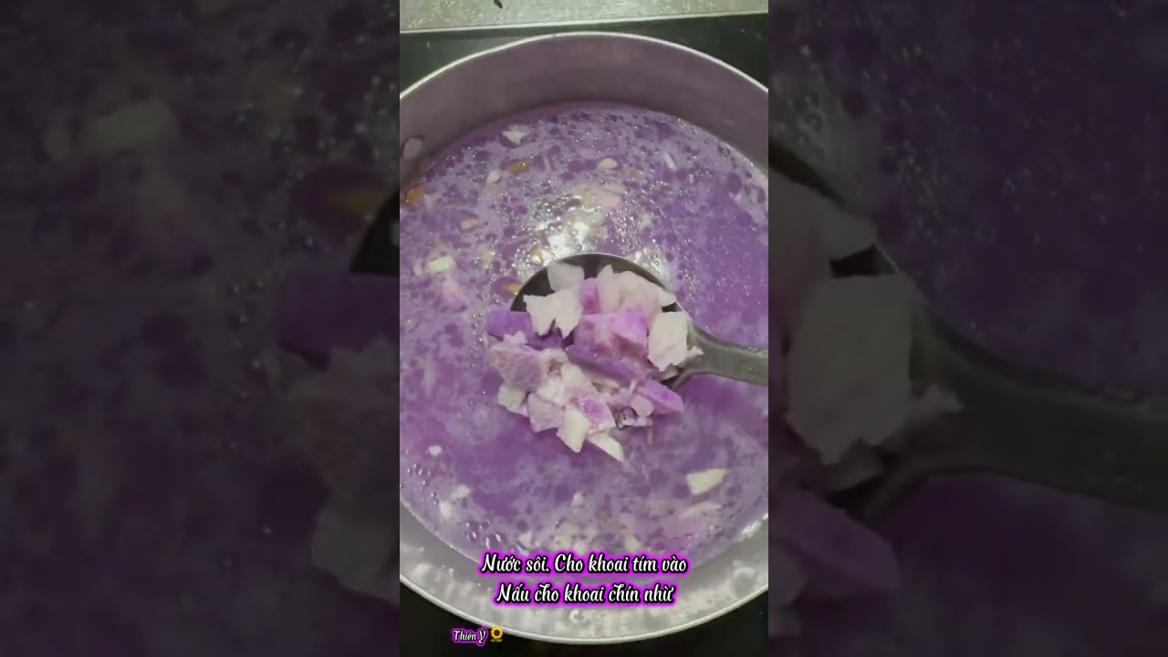 Canh Khoai Tím và Mắm Chưng Chay