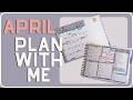 PLAN WITH ME | APRIL 2026 | Laurel Denise Monthly Setup + Spread Flip Through 🌸