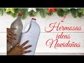 2 DECORACIONES NAVIDEÑAS con reciclaje| 2 Manualidades Para Navidad 2020 | Centros De Mesa Navideños