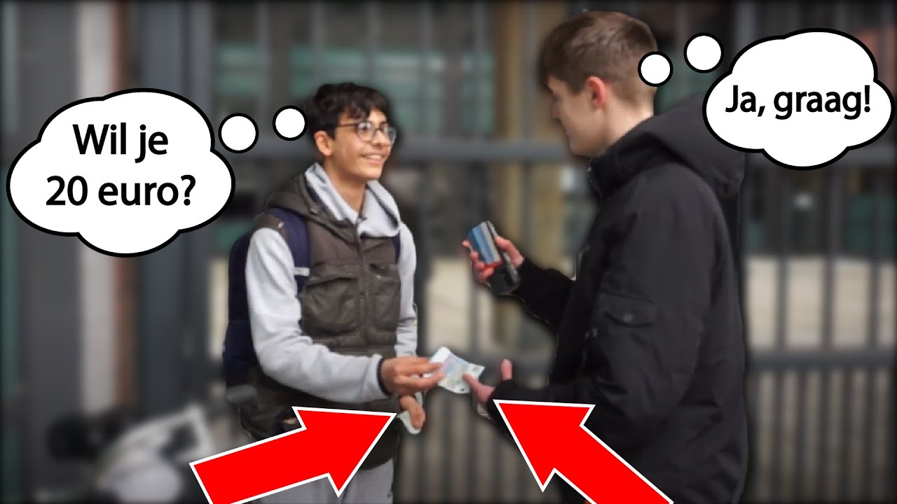 20 EURO Krijgen van een Random Persoon?! - StraatInterviews - YouTube