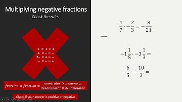 Multiplying negative fractions