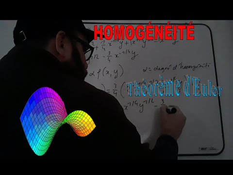 Homogénéité d'une fonction à deux variables - Théorème d'Euler. - YouTube