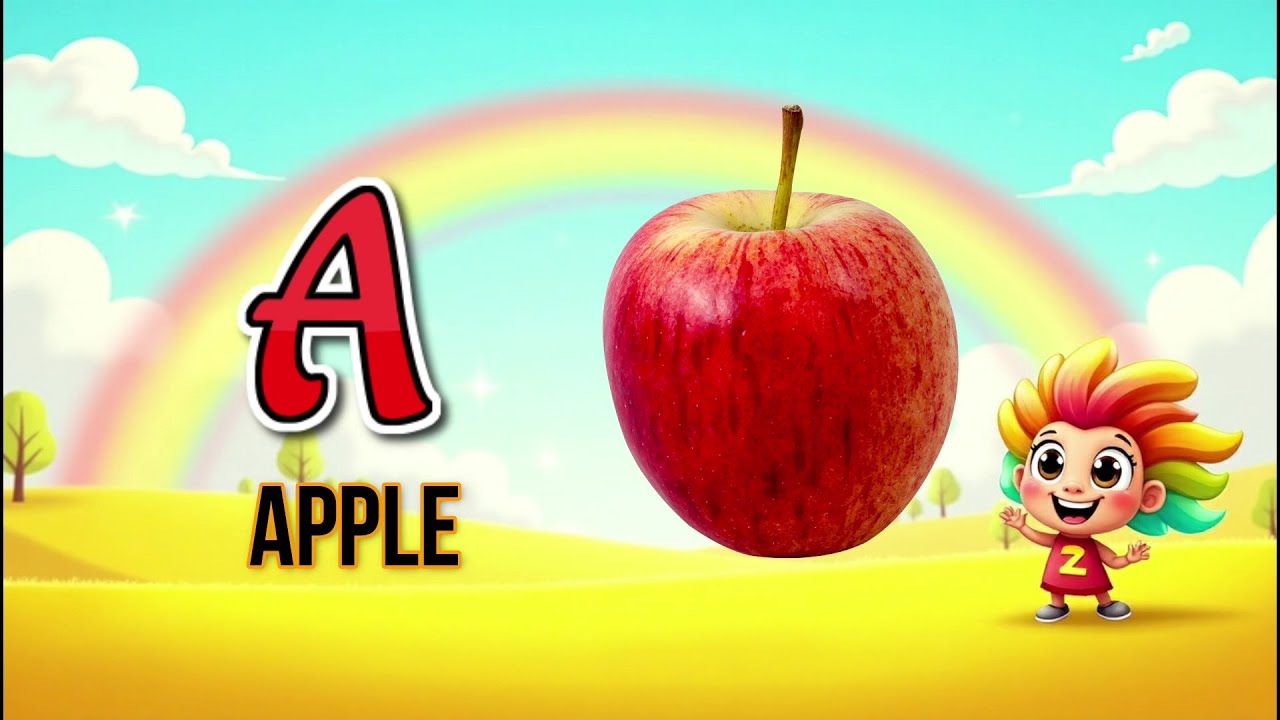 ABC Song for Kids | A for Apple & Fun Alphabet Song with Cute ...