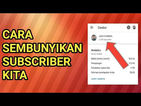 Cara Menyembunyikan Jumlah Subscriber 2020 Youtube