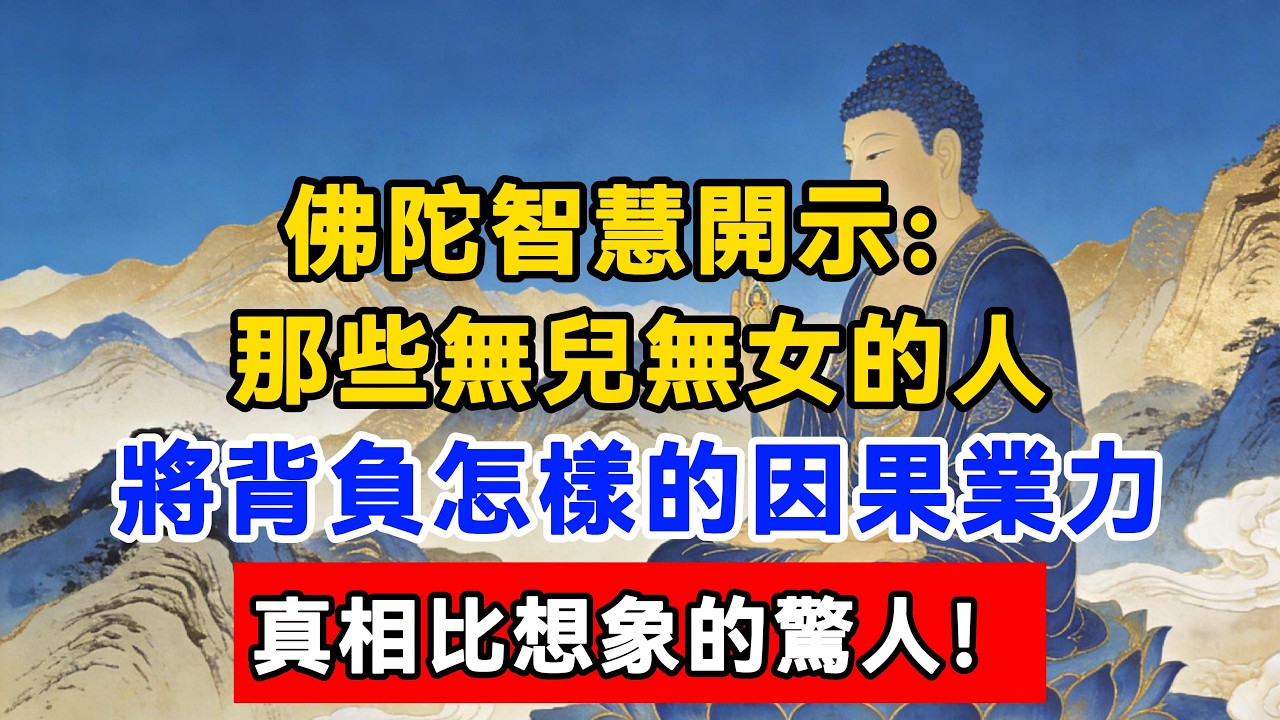 佛陀智慧開示：那些無兒無女的人，將背負怎樣的因果業力，真相比想象的驚人！#佛陀#佛學#佛教#禪修#佛法智慧#佛教故事#佛教文化#佛學知識 #佛學智慧 #明月禅心