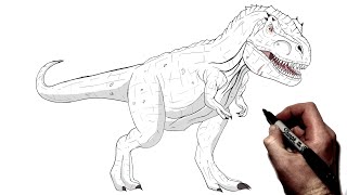 How To Draw T - Rex | Step By Step | ARK