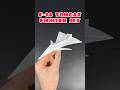Origami Easy Paper Airplane Tutorial Glider World Record Fighter Jet #paperplane #origami #shorts