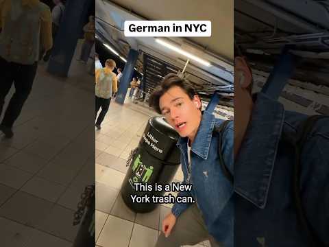 German Reacts to NYC Trash!