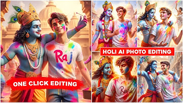 Holi Ai Photo Editing 2024 | Holi Photo Editing Kaise kare | Bing Image Creator Tutorial