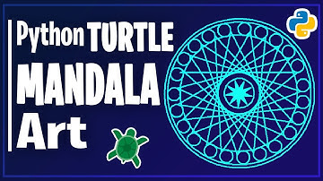 How to Create Mandala Art using Python Turtle | Python Turtle Graphics Tutorial | Turtle Design