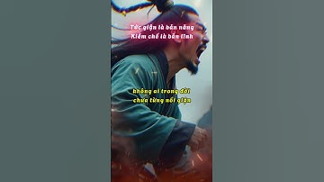 Bài học về kiểm soát cảm xúc #trietlysong  #tĩnhlặng #baihocquy