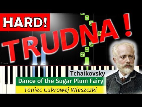 🎹 Dance of the Sugar Plum Fairy (Taniec cukrowej) - Piano Tutorial (TRUDNA! wersja) 🎵NUTY W OPISIE 🎼
